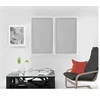 Image de Paire de brise bise 45x160 cm DOLLY gris clair, par