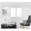 Image de Paire de brise bise 45x90 cm DOLLY blanc, par