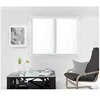 Image de Paire de brise bise 60x120 cm DOLLY blanc, par