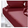 Image de Drap housse uni 140x190 cm rouge
