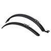 Image de Garde boue city-vtt rapide trail 55mm noir (paire) pour pneu 650b-700c-26-27.5-29 section maximum 2.0