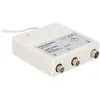 Image de Metronic 432176 - Amplificateur intérieur avec réglage du gain FM-UHF, gain réglable jusqu'à 30 dB, protection 4G, prises TV, diamètre 9,52 mm, couleur : blanc en occasion ou reconditionné
