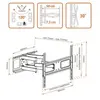 Image de Metronic - Support - pour Ecran LCD - Taille d'écran : 55"-70" - Interface de montage : 600 x 400 mm - montable sur mur