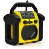 Image de Metronic 477217 Radio de Chantier Bluetooth Portable, Poste FM Tuner Numérique et Enceinte Résistant aux Chocs, Puissance Musicale Totale 30 W Port USB - Jaune et Noir en occasion ou reconditionné