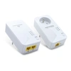 Image de Prise CPL Duo Wi-Fi 600 Mb/s avec prise gigogne - blanc