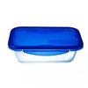 Image de PYREX COOK&GO Plat de conservation rectangulaire 1,7l 24x18cm + Couvercle bleu