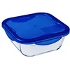 Image de Pyrex - Cook & go - Boîte Carrée en Verre avec Couvercle Hermétique et Étanche Ø 16 cm - Cuisinez au Four, Conservez et Emportez en occasion ou reconditionné