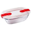 Image de Pyrex - Cook & Heat - Plat Rectangulaire en Verre avec Couvercle Hermétique Spécial Micro-Ondes   Boîte de Conservation   Cuisinez au Four, Conservez et Réchauffez en occasion ou reconditionné