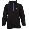 Image de Sweatshirt micro polaire demi-zip fille Peak Mountain Gafine Noir 10 ans GAFINE/AF-NOIR