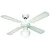 Image de Ventilateur de plafond Bali 112420 107 cm réversible 4 pales blanches + lumière