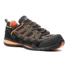 Image de Baskets de sécurité basse HELVITE S1P SRA HRO en cuir velours noir/orange P38 - - 9HEVL.38