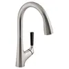 Image de Mitigeur cuisine Malleco Bec haut inox brossé douchette extractible