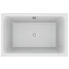 Image de Jacob Delafon - Baignoire Bain-Douche CAPSULE, Vidage et Pieds - 140 x 90 cm - Gain de Place - Matériaux recyclés - Réparable - Surface Antibactérienne - Fabrication Française - Blanc - E6D223-00 en occasion ou reconditionné