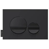 Image de Plaque de commande, double touches rondes Noir brillant