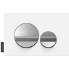 Image de Jacob Delafon - Plaque de Commande WC Suspendu - Compatible bâtis-support Jacob Delafon - Touches Rondes - Plaque Blanc Mat, Touches Chrome - E20859-CP-MWH en occasion ou reconditionné