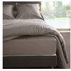 Image de Housse de couette Cendre en percale de coton 80 fils 240x220 cm