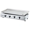 Image de Plancha a gaz - 4 feux - BRASILIA - Tout inox - Surface cuisson - 84 x 34 cm