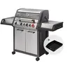 Image de Barbecue Monroe Pro 4 SIK Turbo - - 4 brûleurs dont 1 Turbo Zone - 1 brûleur arrière infrarouge + plaque plancha offerte