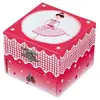 Image de Trousselier - Boite à bijoux musicale cube Ballerine rose