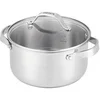 Image de Faitout inox 24cm avec couvercle en verre 101034