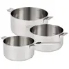 Image de Série de 3 Casseroles 16, 18 et 20 cm Evolution inox - - Argent - Inox