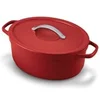 Image de Cocotte ovale rouge 31 cm 6 L - - Rouge - Aluminium