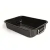 Image de - 14721324 - Kitchen Roc - Plat à four rectangulaire en émail - Noir - 32 cm