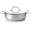 Image de Sauteuse 2 anses et son couvercle Maestro 24 cm - - Argent / Métallique - Acier Inoxydable (inox)