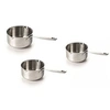 Image de Série de 3 casseroles Maestro 16-18-20 cm - - Argent - Inox