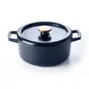 Image de Cocotte Nori 26 cm en fonte - - Noir - Fonte émaillée