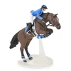 Image de Figurine Cheval de saut d'obstacle et sa cavalière