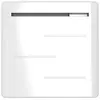 Image de Radiateur céramique à inertie sèche Noirot Amaroc blanc 1 000W