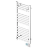 Image de Radiateur sèche-serviettes - FLO BAIN II - fluide - 500W - 50x102,2x12,2 cm - programmable - 2 patères incluses - blanc