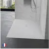 Image de Receveur antidérapant 160 x 90 Kinestone biolith rectangle blanc