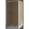 Image de Paroi de douche SUPRA III FIXE 90cm profilé blanc avec verre transparent - - PA1572BTN