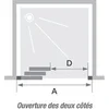 Image de Paroi de douche SUPRA III 3V avec 2 volets coulissants 120cm profilé blanc avec verre transparent - - PA1553BTN