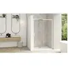 Image de Parois de douche SMART DESIGN coulissant 167-180cm profilé blanc avec verre transparent - - PA9218BTNE
