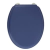 Image de DESIGN Abattant WC Dolce - Charnieres inox - Bois moulé - Bleu marine