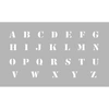 Image de Pochoir - Alphabet - hauteur lettres 13 mm - DTM