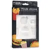 Image de Moule en silicone pour pâte polymère - Junk Food - 20 x 13 cm