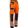 Image de Pantalon de travail Polarisation haute visibilité, multipoches et poches genouillères - Orange/Marine - T46 - - 1679 T46