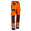 Image de Pantalon de travail Polarisation haute visibilité, multipoches et poches genouillères - Orange/Marine - T48 - - 1679 T50