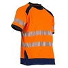 Image de T-shirt manches courtes Lampion haute visibilité, anti-UV - Orange/Marine - T7 XXXL - - 9193 T3XL