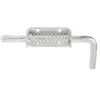 Image de Verrou pistolet à ressort 14mm inox zingué blanc - - 522381
