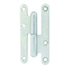 Image de Paumelle droite bois LOUTRE SEDAN 110x55 mm bouts ronds zingué - - J530300