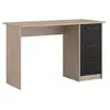 Image de Bureau droit 3 tiroirs - Décor chêne Brooklyn - L 121,4 x P 55 x H 74.5 cm - ESSENTIELLE