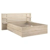 Image de Lit 140 x 190/200 cm avec rangements - Coloris : Naturel - TENALIA II
