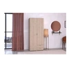 Image de Armoire VARIA 2 portes 2 tiroirs chêne blanc 80,7 x 185 x 51,3 cm