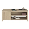 Image de Table basse BETTY rectangulaire - En panneau de particules revetu papier - Décor chene - Classique - L110 x H42 x P60 cm