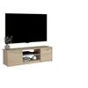 Image de Meuble TV classique BETTY - Meuble en panneau de particules décor Chene - L150 x H42 x P60 cm
